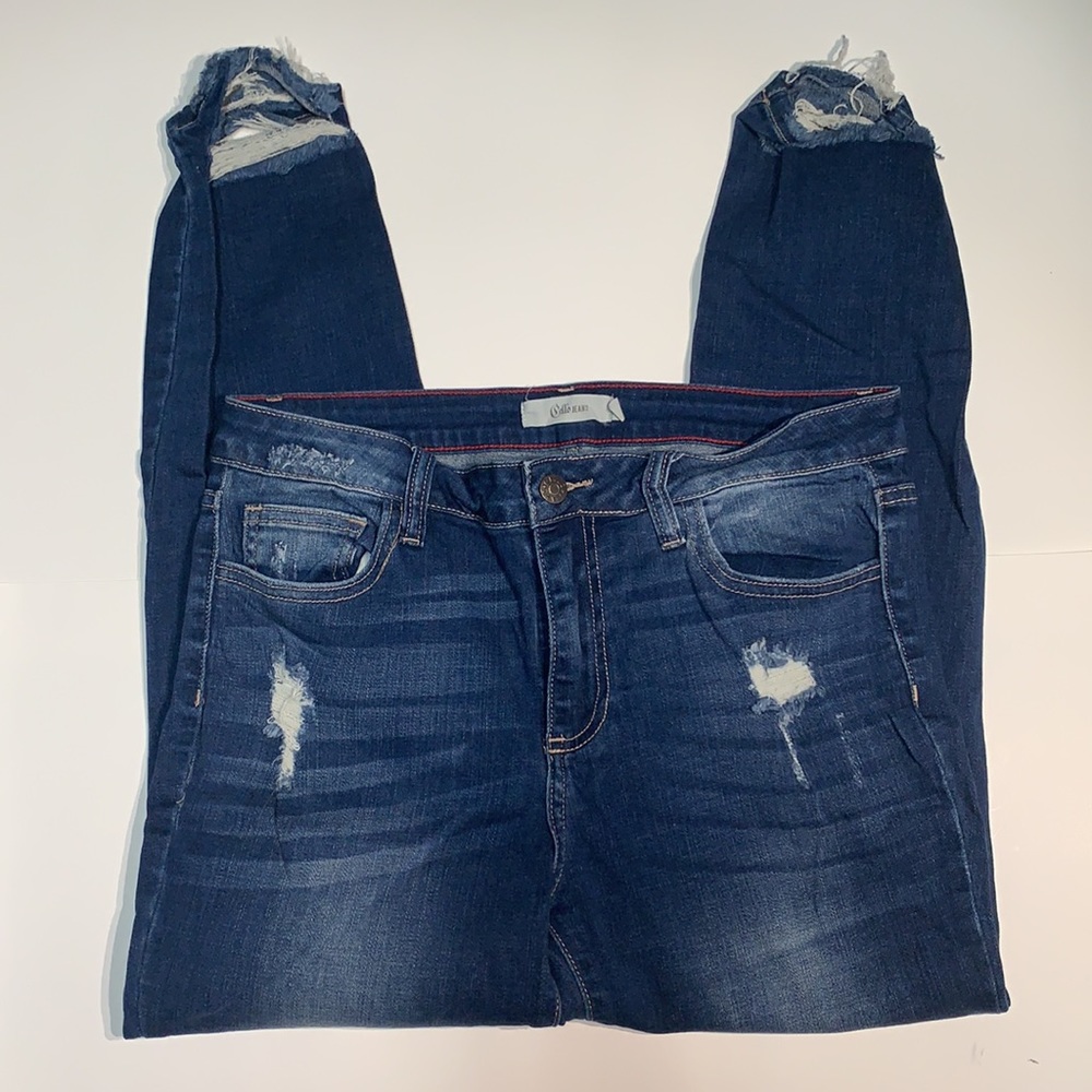 Cello Distressed Ankle Jeans